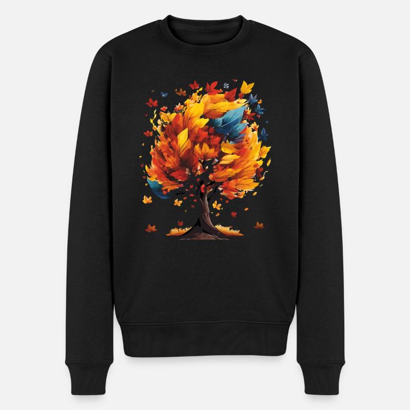 ARBRE D’AUTOMNE - Pull Premium bio Homme - noir