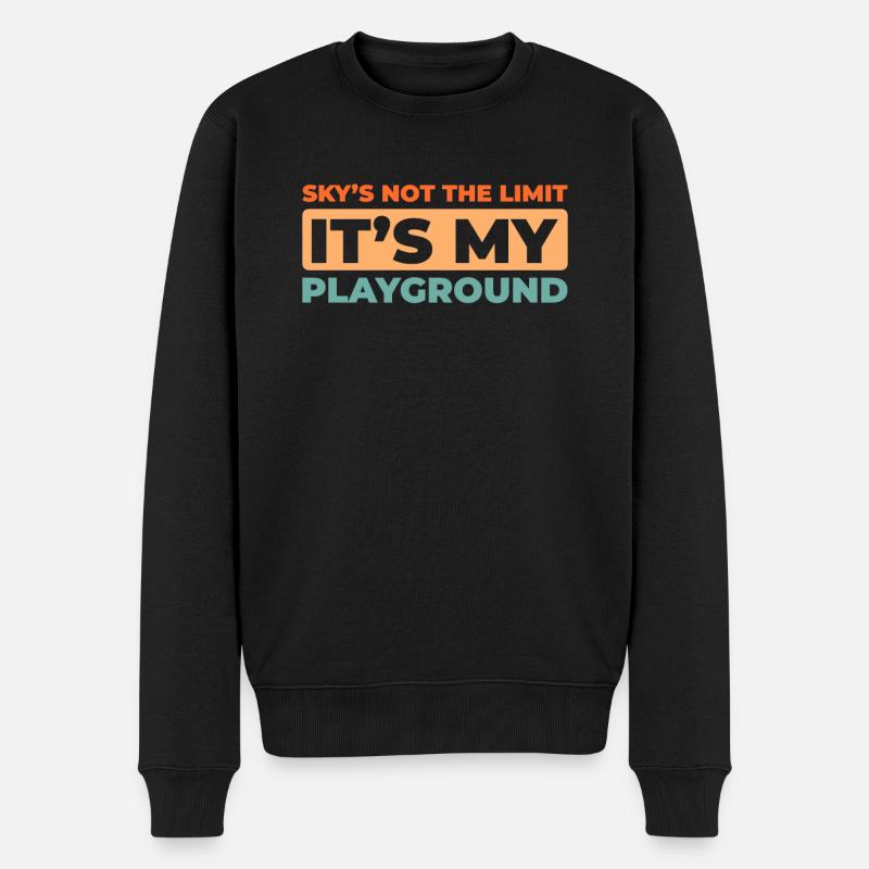 Paramotor Gleitschirmfliegen - Männer Premium Bio Pullover - Schwarz