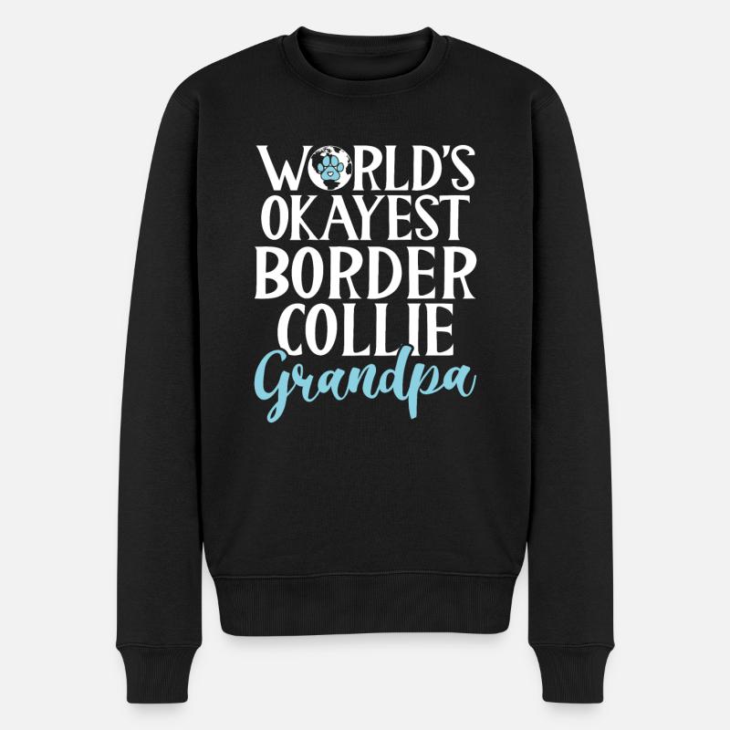 Cadeaux Border Collie - Pull Premium bio Homme - noir