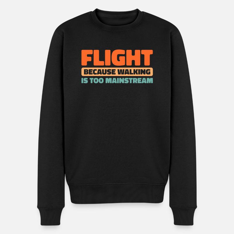 Paramotor Gleitschirmfliegen - Männer Premium Bio Pullover - Schwarz