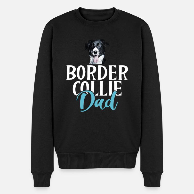 Cadeaux Border Collie - Pull Premium bio Homme - noir