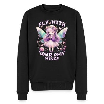 Fee Fairy Fairycore - Men's Premium Organic Jumper - black - Front - Nico (187cm)