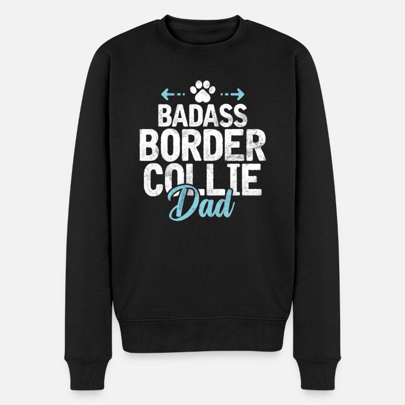 Cadeaux Border Collie - Pull Premium bio Homme - noir