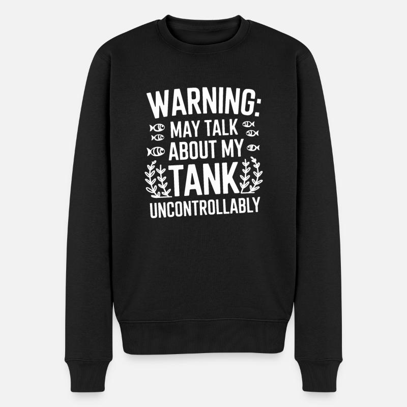 Passionné d’aquascaping Jardinage sous-marin - Pull Premium bio Homme - noir