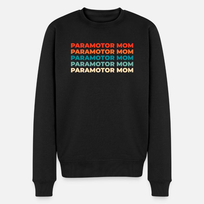 Paramotor Gleitschirmfliegen - Männer Premium Bio Pullover - Schwarz