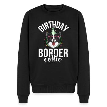 Cadeaux Border Collie - Pull Premium bio Homme - noir - Devant - Nico (187cm)