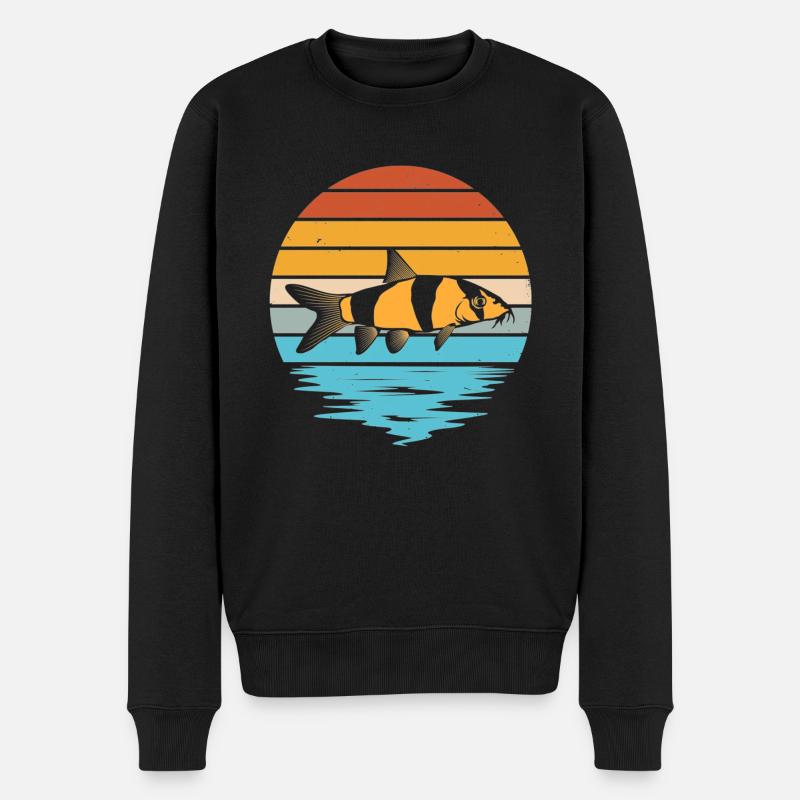 Aquarium Fish keeper Clown Design - Männer Premium Bio Pullover - Schwarz