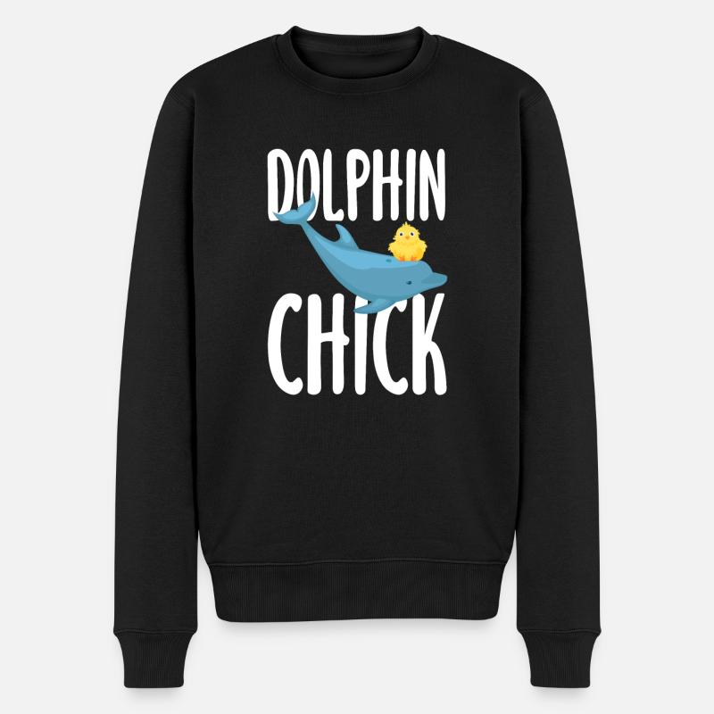 Amitié Dolphin Chick - Pull Premium bio Homme - noir