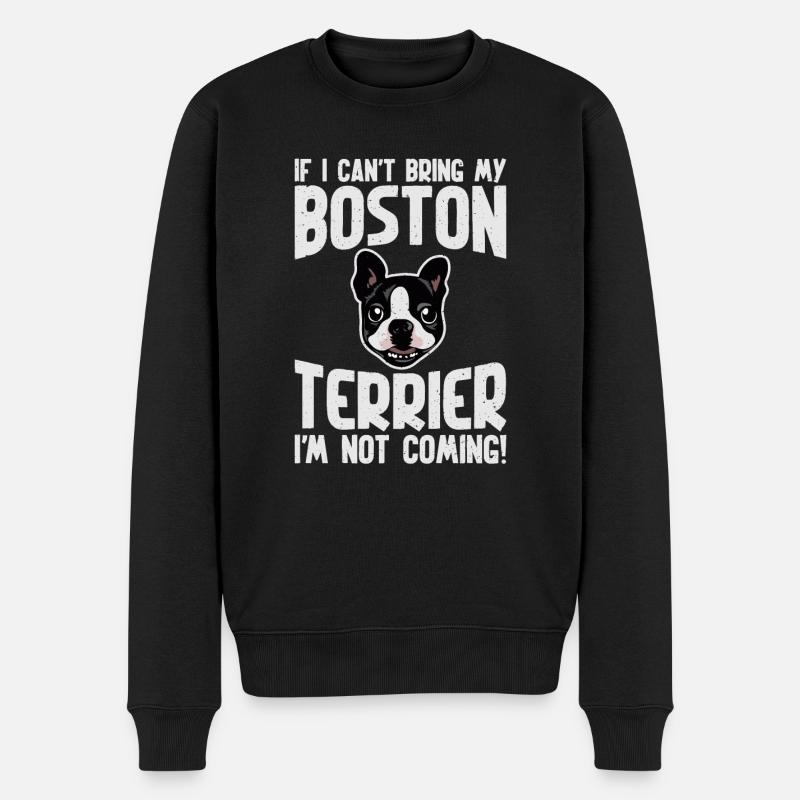 Cadeaux Boston Terrier - Pull Premium bio Homme - noir