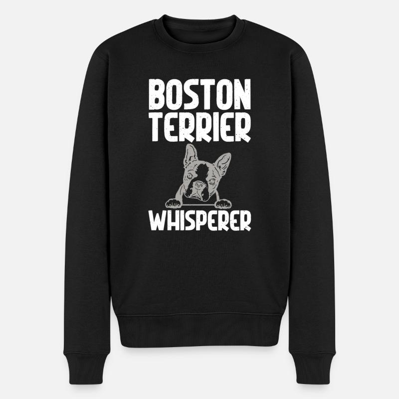 Cadeaux Boston Terrier - Pull Premium bio Homme - noir