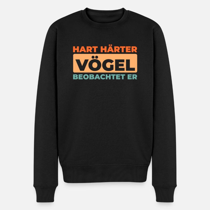 Ornithologues amateurs - Pull Premium bio Homme - noir
