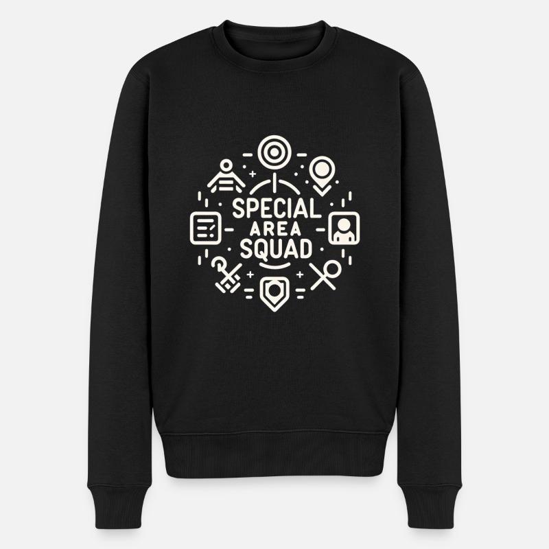 Special Area Squad 10 - Männer Premium Bio Pullover - Schwarz