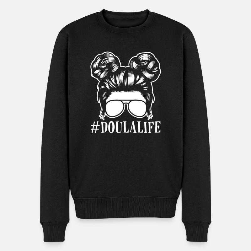 Cadeau Doula Doula Doulas - Pull Premium bio Homme - noir