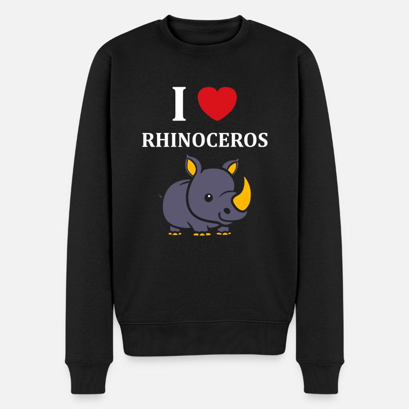 rhinocéros - Pull Premium bio Homme - noir