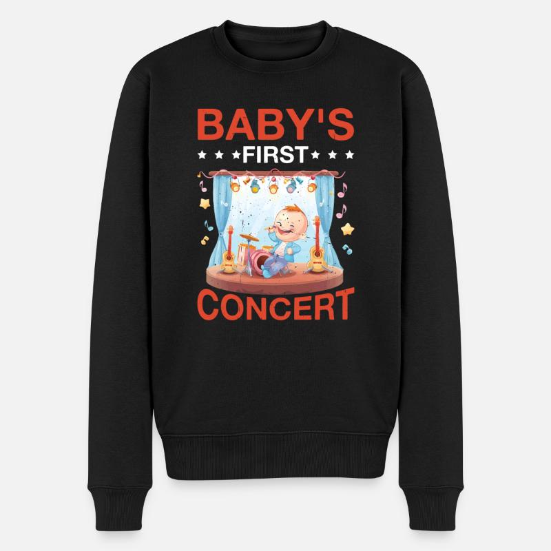 Baby's First Concert 6 - Männer Premium Bio Pullover - Schwarz