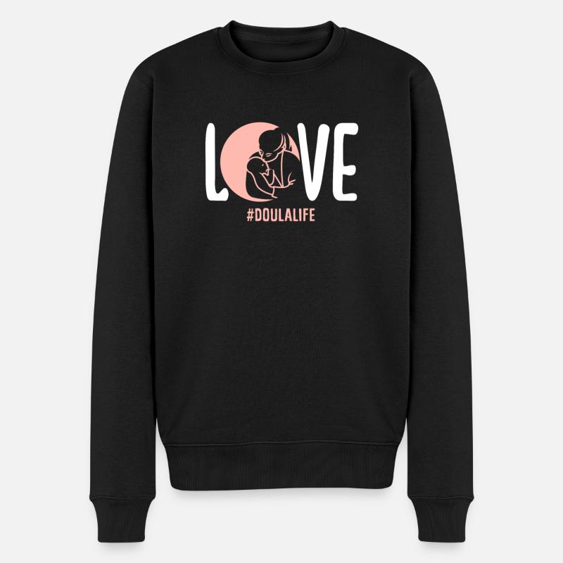 Cadeau Doula Doula Doulas - Pull Premium bio Homme - noir