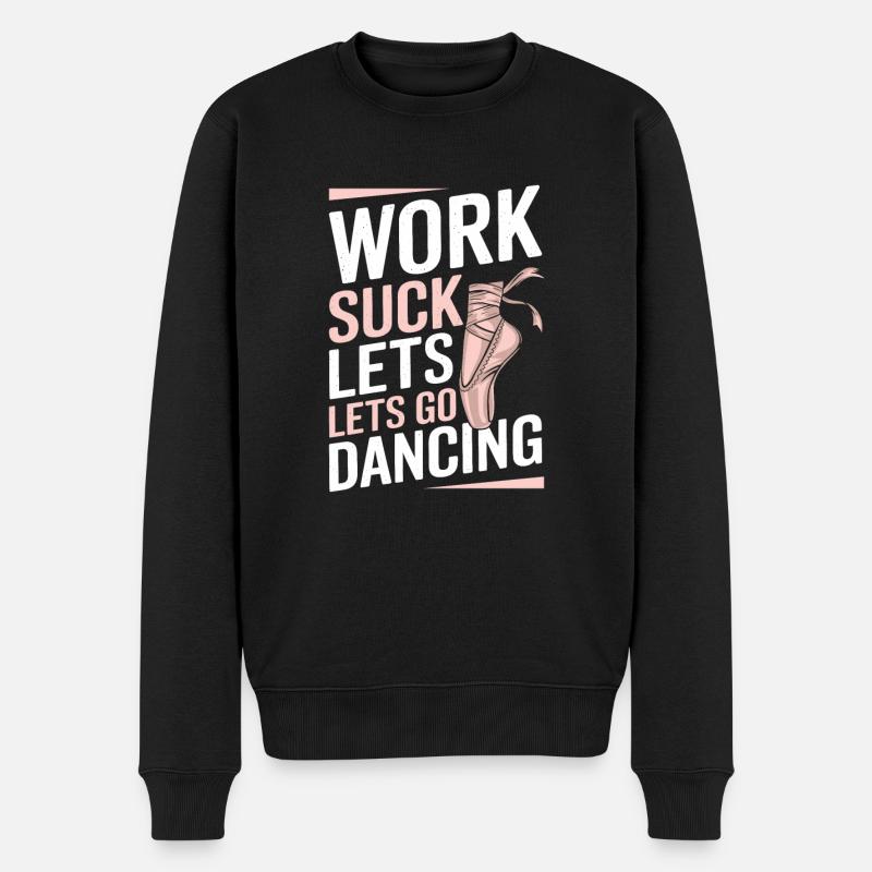 Ballet Balerina - Männer Premium Bio Pullover - Schwarz