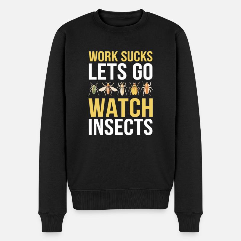 Entomologie Entomologiste Insecte - Pull Premium bio Homme - noir