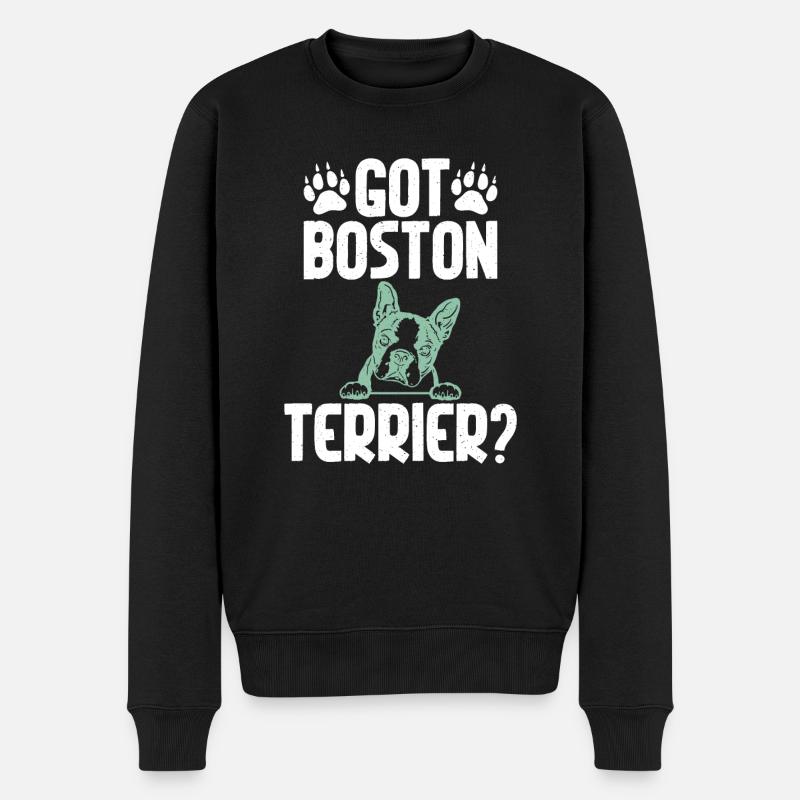 Cadeaux Boston Terrier - Pull Premium bio Homme - noir