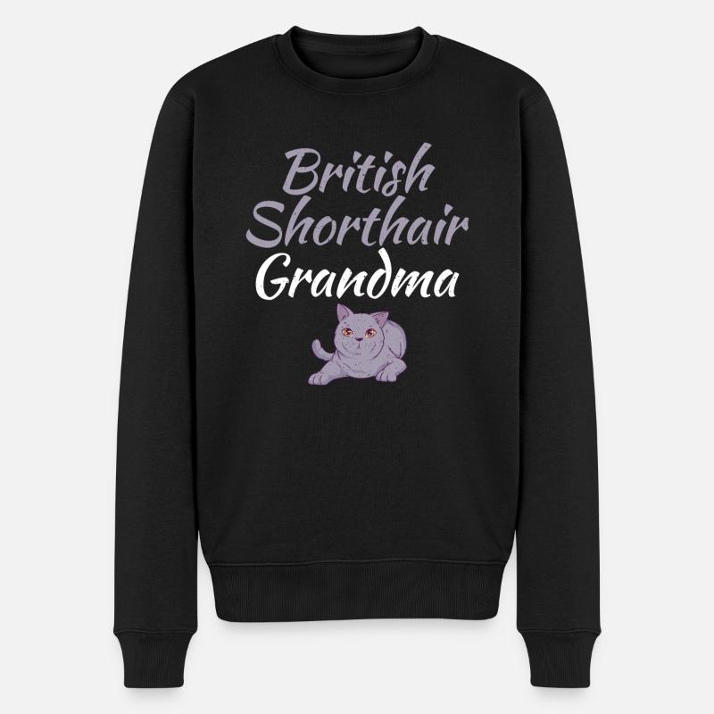Cadeaux British Shorthair - Pull Premium bio Homme - noir