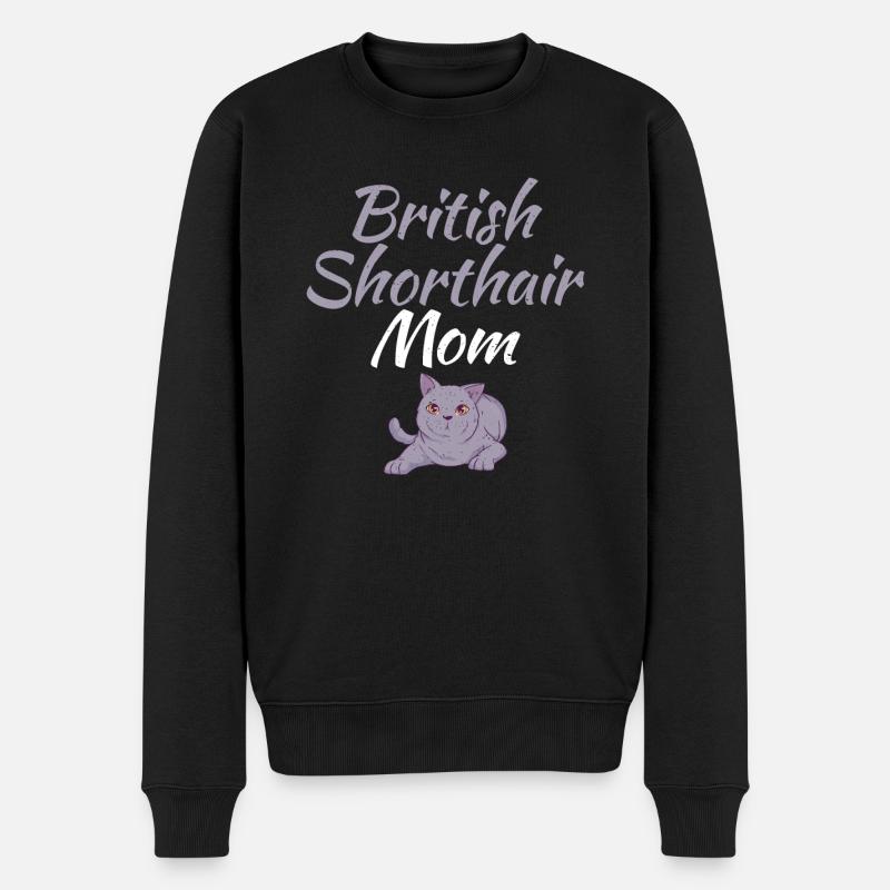Cadeaux British Shorthair - Pull Premium bio Homme - noir