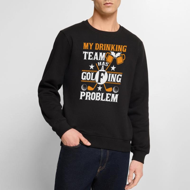 My Drinking Team Has a Golfing Problem Men's Premium Organic Jumper