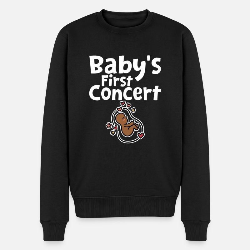 Baby's First Concert 2 - Männer Premium Bio Pullover - Schwarz