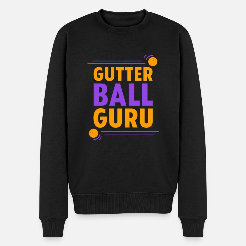 Gutter Ball Guru 3 - Männer Premium Bio Pullover - Schwarz
