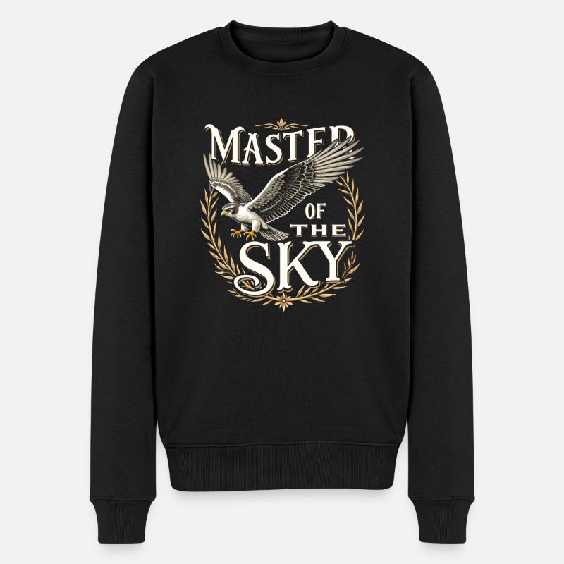 Explorez l’art de la fauconnerie avec de magnifiques oiseaux - Pull Premium bio Homme - noir