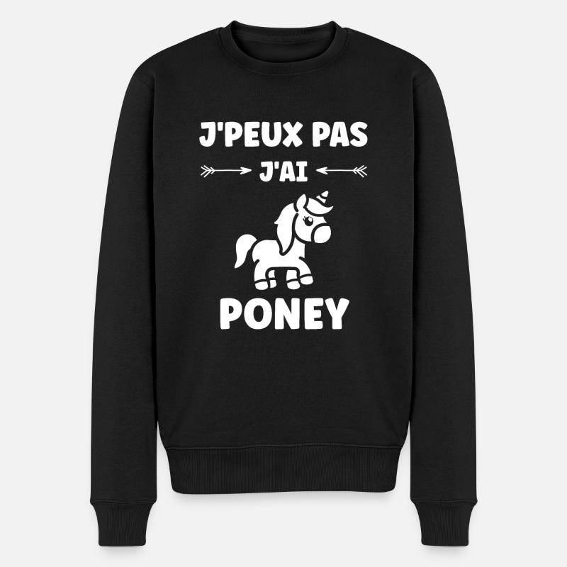 Humour poney - Pull Premium bio Homme - noir