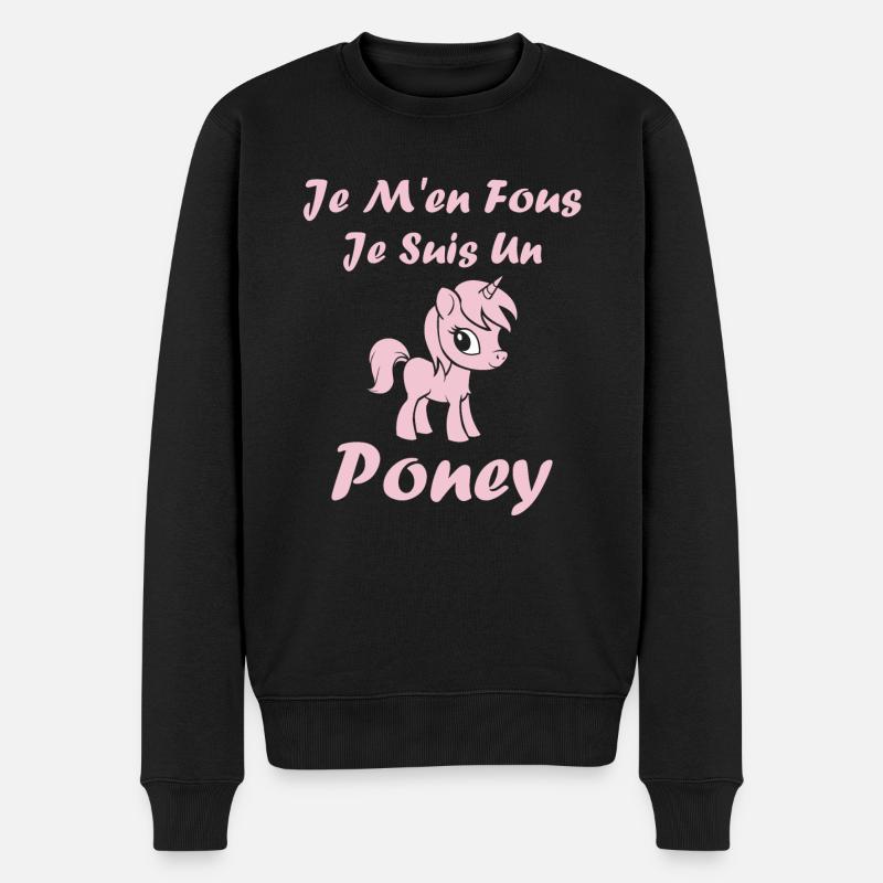 Humour poney - Pull Premium bio Homme - noir