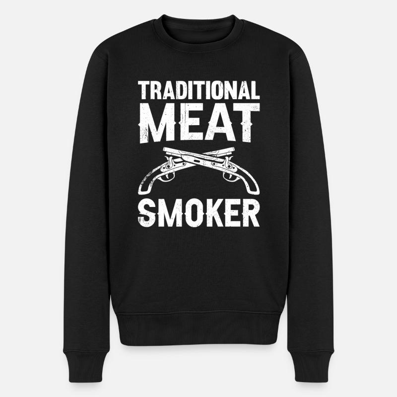 Vorderlader Muzzleloader Muzzle Loading - Männer Premium Bio Pullover - Schwarz