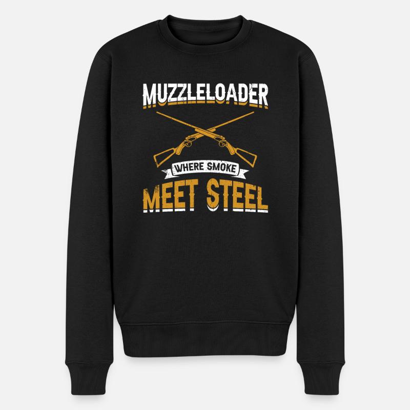 Vorderlader Muzzleloader Muzzle Loading - Men's Premium Organic Jumper - black
