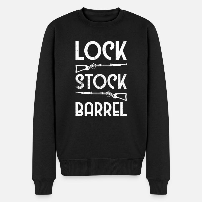 Vorderlader Muzzleloader Muzzle Loading - Männer Premium Bio Pullover - Schwarz