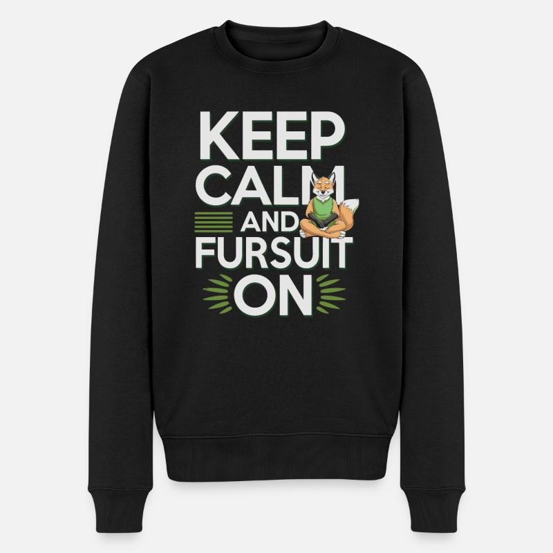Furry Fandom Enthousiaste Cosplay Fun et Fursuiting - Pull Premium bio Homme - noir
