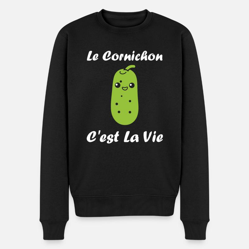 Humour cornichon - Pull Premium bio Homme - noir