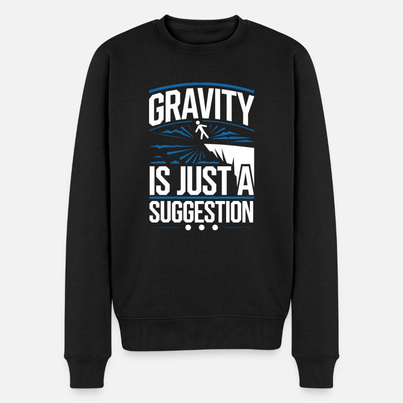 Cliff Diving Adventure Sports Thrill Seeker - Männer Premium Bio Pullover - Schwarz