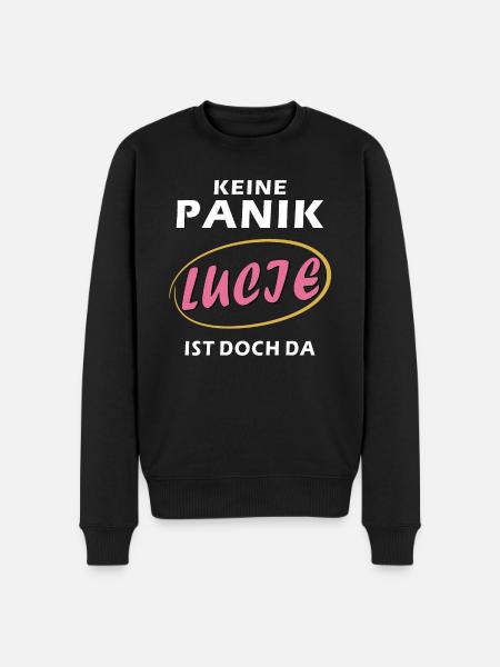 DON'T PANIC LUCIE - Men's Premium Organic Jumper - black