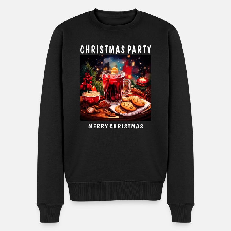 FÊTE DE NOËL JOYEUX NOËL - Pull Premium bio Homme - noir