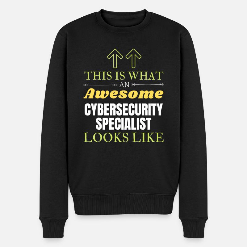 Das ist das, was ein großartiger Cybersicherheitsspezialist L - Männer Premium Bio Pullover - Schwarz