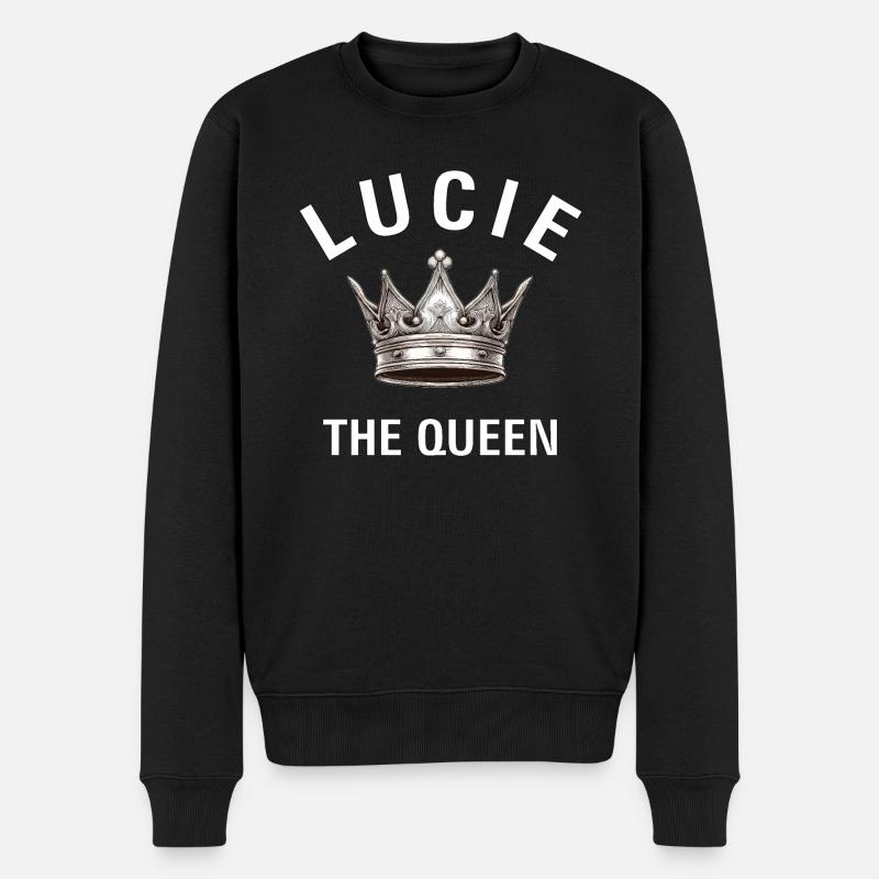 LUCIE LA REINE - Pull Premium bio Homme - noir
