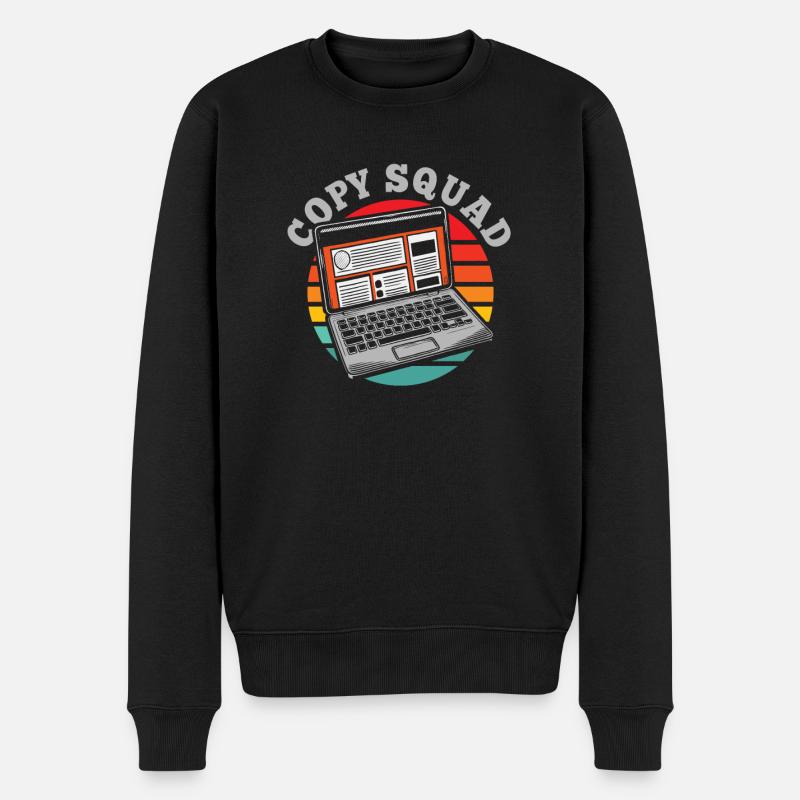 Copywriter Kader - Männer Premium Bio Pullover - Schwarz