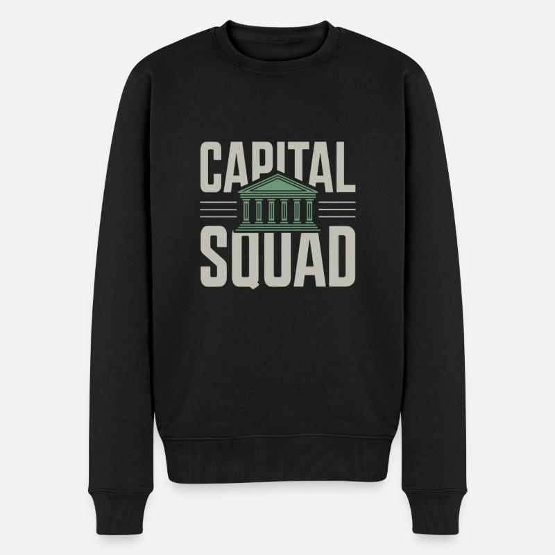 Banker Kader - Männer Premium Bio Pullover - Schwarz