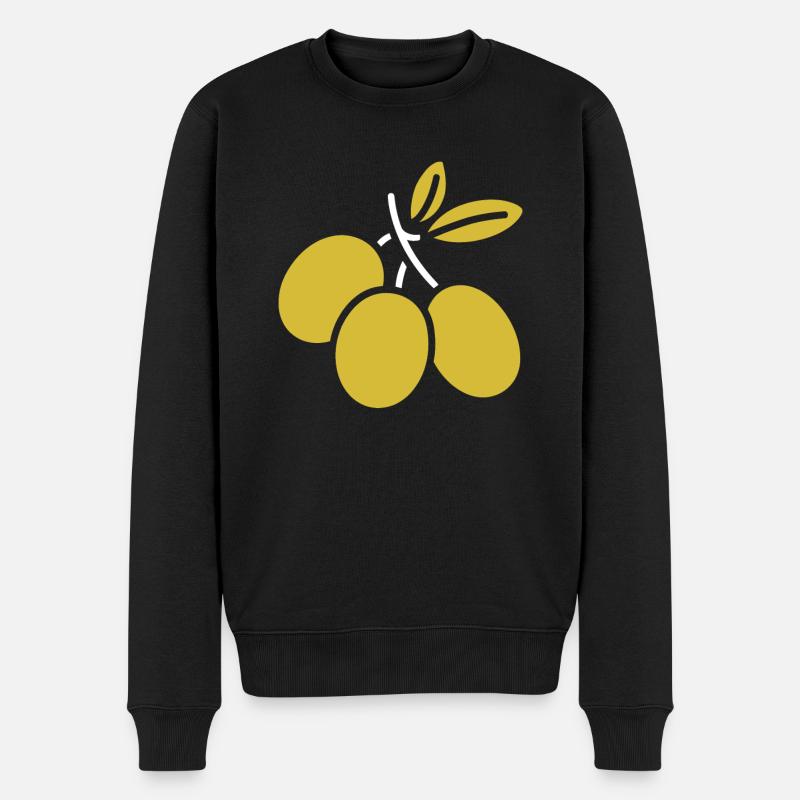 Olive - Pull Premium bio Homme - noir