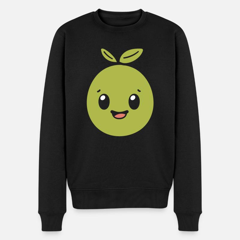 Olive - Männer Premium Bio Pullover - Schwarz