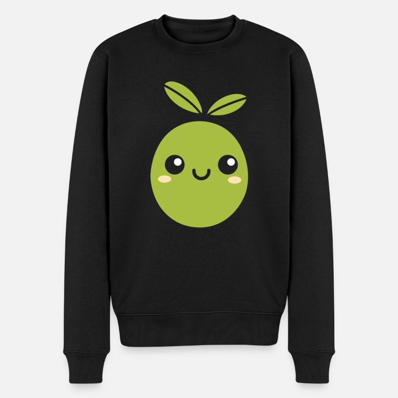 Olive - Pull Premium bio Homme - noir