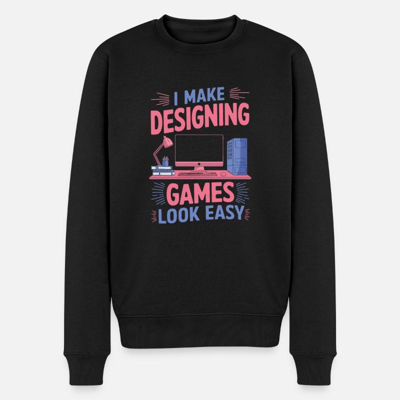 Concepteur de jeux - Pull Premium bio Homme - noir