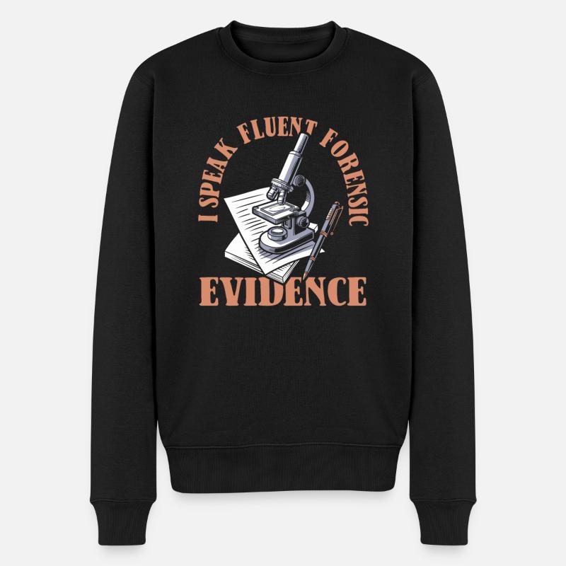 Forensische Krankenschwester - Männer Premium Bio Pullover - Schwarz