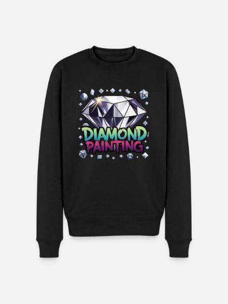 Diamond Painting Diamond Painter - Men's Premium Organic Jumper - black