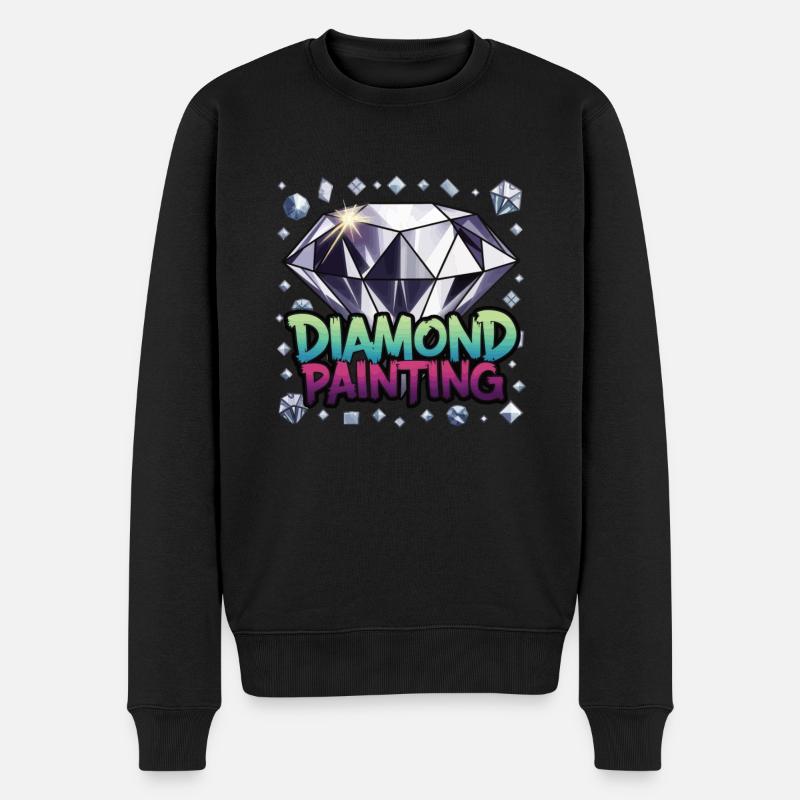 Peinture au diamant Diamond Painter - Pull Premium bio Homme - noir